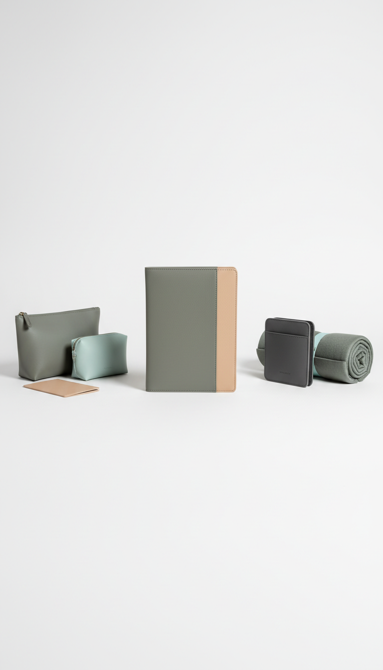 Signature Travel Kit With Leather Accents